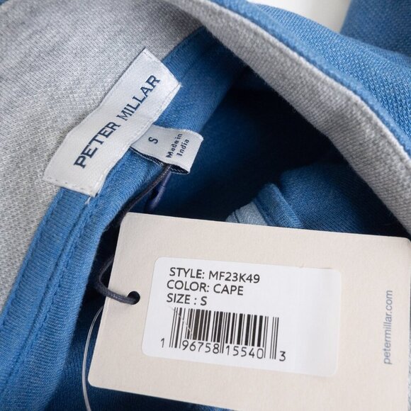 Peter Millar Crown Comfort Pullover Sweater Cape Blue Golf Quarter Zip - Picture 12 of 12